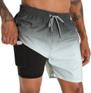 Shorts de baño de hombre de corte relajado