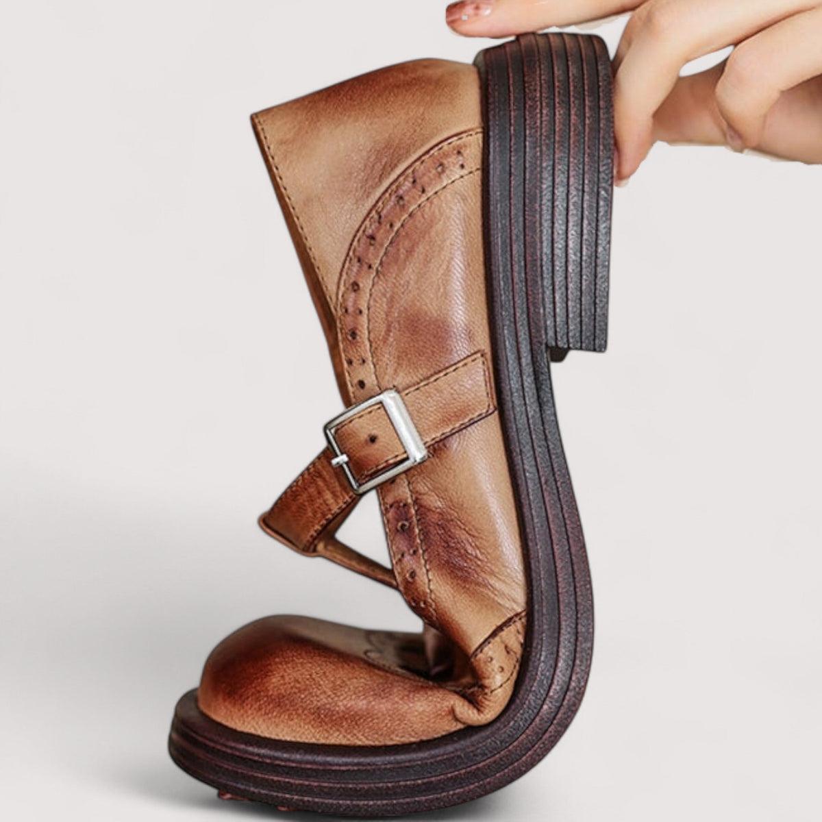 Zapatos mujer Louisa estilo Mary Jane clásico