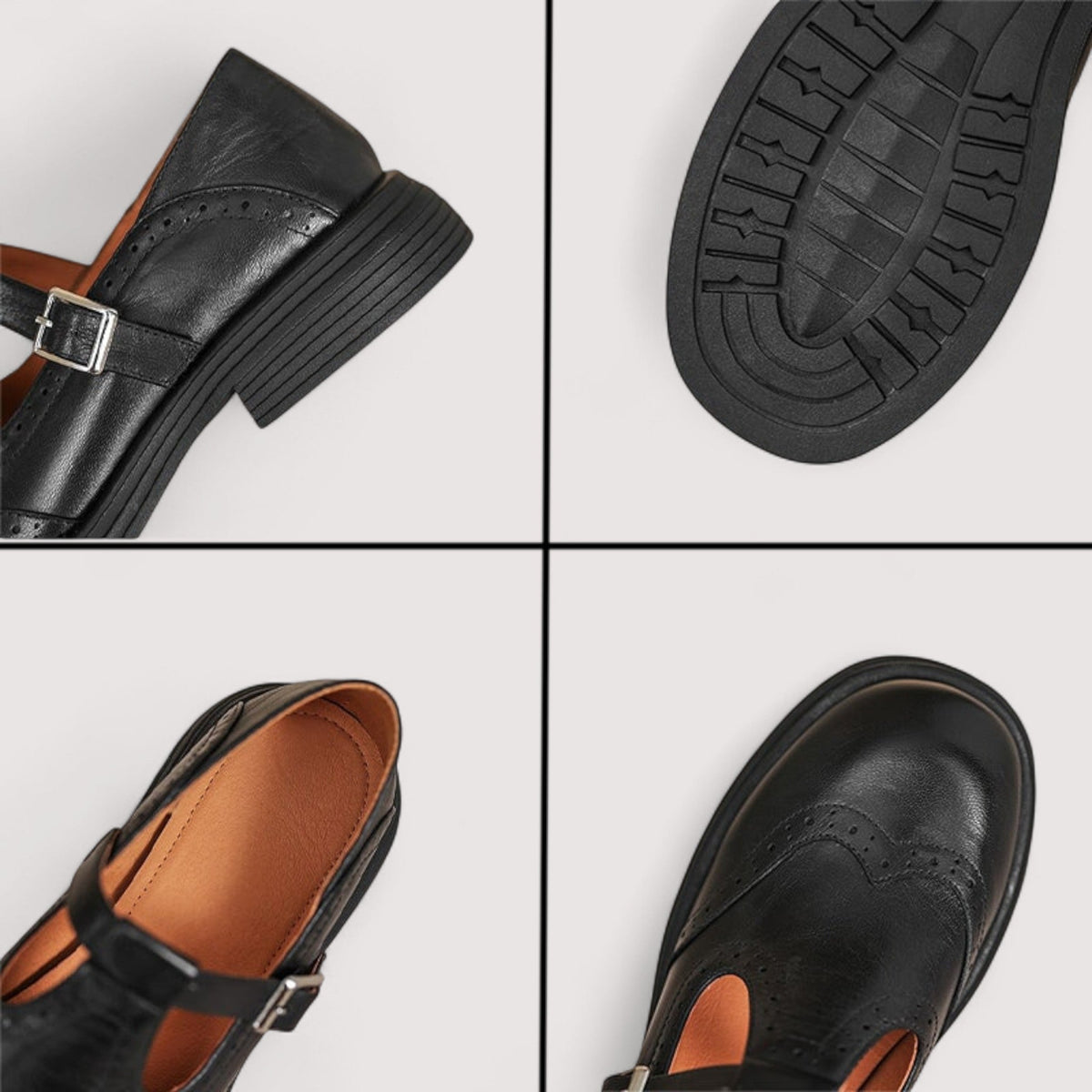 Zapatos mujer Louisa estilo Mary Jane clásico