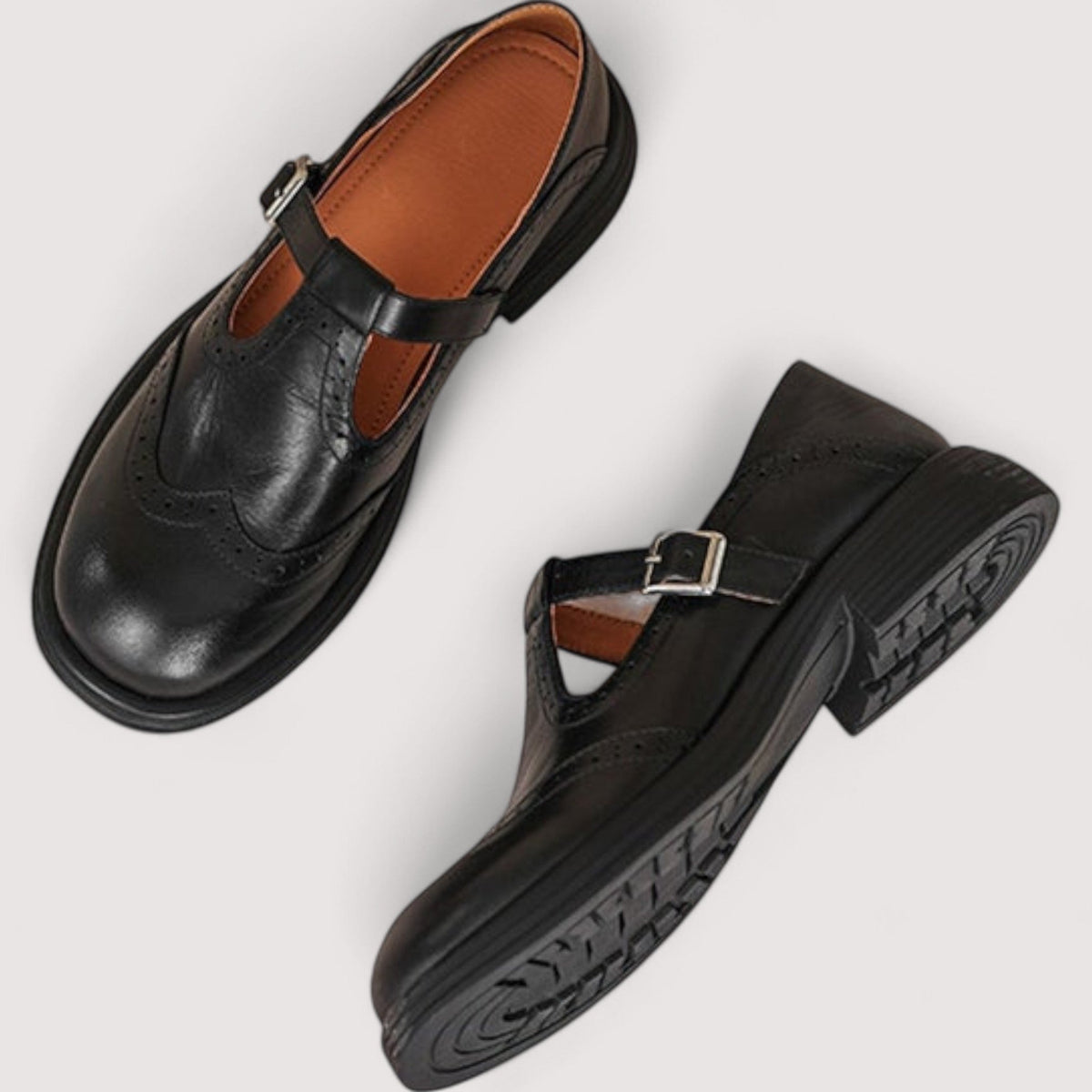 Zapatos mujer Louisa estilo Mary Jane clásico