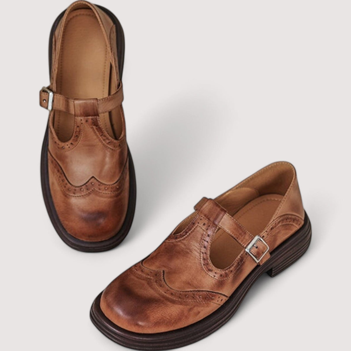Zapatos mujer Louisa estilo Mary Jane clásico