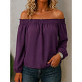 Top boho de mujer con hombros descubiertos