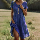 Vestido boho de verano para mujer de corte relajado