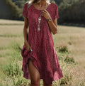 Vestido boho de verano para mujer de corte relajado