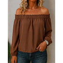 Top boho de mujer con hombros descubiertos