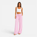 Pantalón ancho de mujer con cintura ajustable mediante cordón