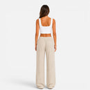 Pantalón ancho de mujer con cintura ajustable mediante cordón