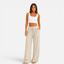 Pantalón ancho de mujer con cintura ajustable mediante cordón