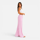 Pantalón ancho de mujer con cintura ajustable mediante cordón