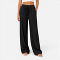 Pantalón ancho de mujer con cintura ajustable mediante cordón