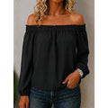 Top boho de mujer con hombros descubiertos