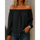Top boho de mujer con hombros descubiertos
